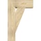 Ekena Millwork Traditional Block Rough Sawn Bracket w/ Offset Brace, Douglas Fir, 8"W x 20"D x 32"H BKT0806X20X32TRA05RDF - alternate 4